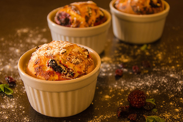 Xmas Leftover Blackberry Bread Butter Pudding 