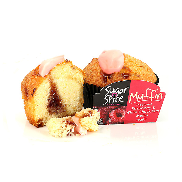 Raspberry White Chocolate Muffin White 