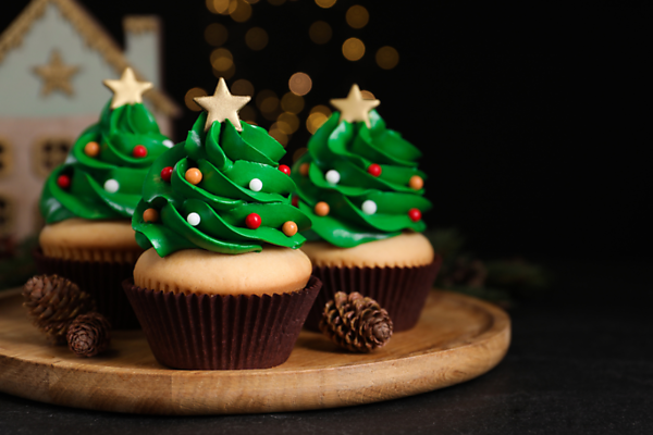 Christmas Tree Cupcakes