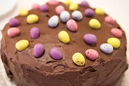 Easter Left-Over Chocolaty Cake 