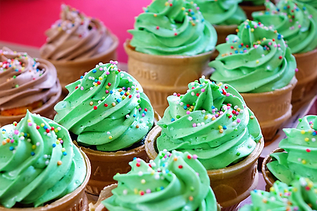 Ice cream cone cupcakes