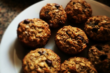 Oat & Chocolate Chip Muffins 